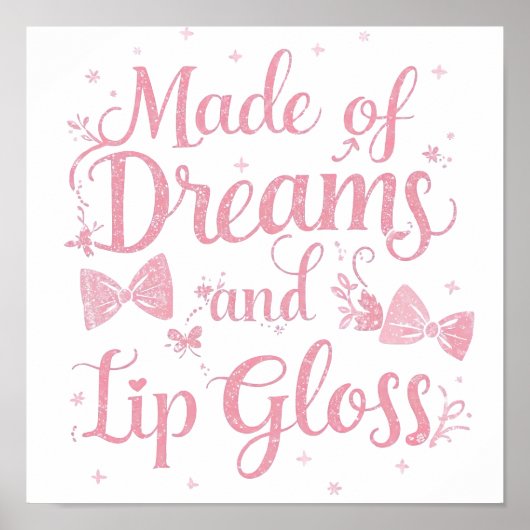 Sweet Aesthetic Makeup Lover Typography ポスター (正面)