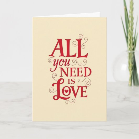 Sweet All You Need Is Love Card カード (正面)