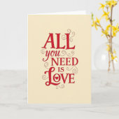 Sweet All You Need Is Love Card カード (黄色い花)