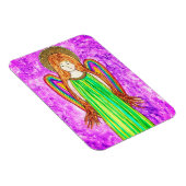 Sweet and カラフル Rainbow Angel Magnet 3" x 4" マグネット (右側)