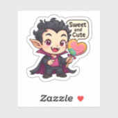 "Sweet and Cute" ちび吸血鬼ステッカー シール (シート)