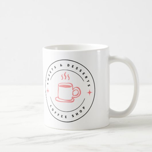 Sweet And Dessert Mug Logo コーヒーマグカップ (右)