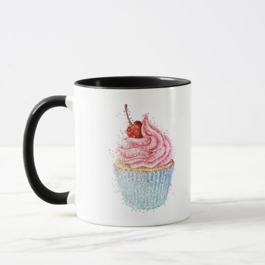 Sweet and Glitter Cupcake マグカップ (左)