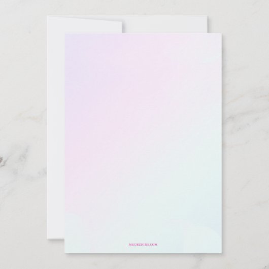 Sweet and Sassy Birthday Party 招待状 (裏面)