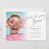 Sweet and Sassy Seven Photo Overlay 7誕生日 招待状 (正面)