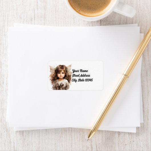 Sweet Angel Return Address Label ラベル (インサイチュ)