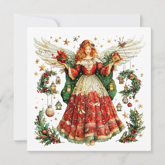 Sweet Angel with Christmas gifts シーズンカード (正面)