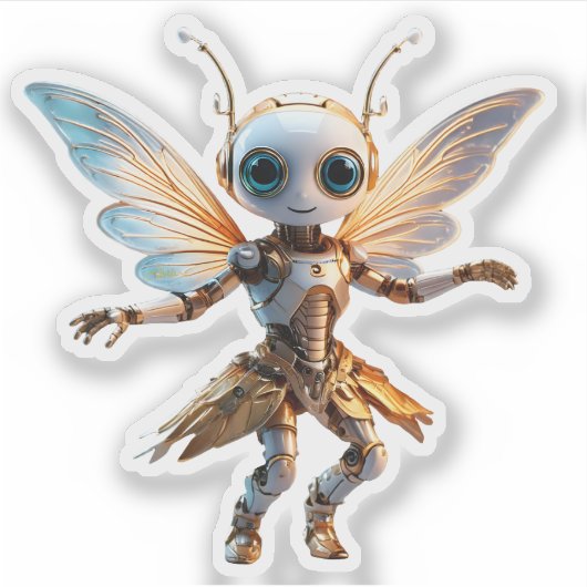 Sweet Ant Girl Dancing Robot Pixie シール (正面)