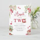 Sweet Apple Of Our Eye 2歳の誕生日 招待状 (スタンド正面)