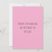 Sweet Appreciation Adorable Fun Corgi Birthday  サンキューカード (裏面)