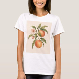 Sweet as a Peach | Vintage Peach Botanical Design Tシャツ