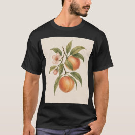 Sweet as a Peach | Vintage Peach Botanical Design Tシャツ
