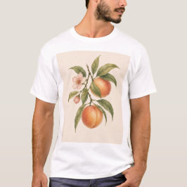 Sweet as a Peach | Vintage Peach Botanical Design Tシャツ