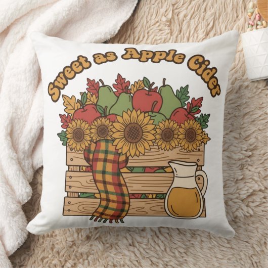 Sweet as Apple Cider Fall Crate クッション (ブランケット)