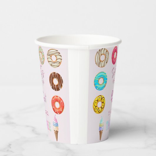 Sweet As Can Be Girlが3回目の誕生日を迎える 紙コップ (右)