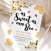 Sweet as Can Bee ベビーシャワー 招待状