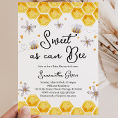 Sweet as can Bee ベビーシャワー 招待状