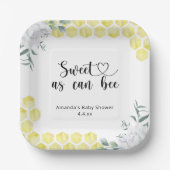 Sweet as can Bee - ペーパープレート (正面)