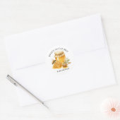 Sweet As Can Bee 性別不明ベビーシャワー ラウンドシール (封筒)
