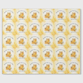 Sweet As Can Bee 性別不明ベビーシャワー ラッピングペーパー (フラット)