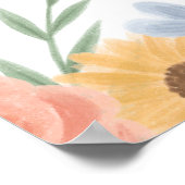 Sweet as can Bee Baby Showerウェルカムサイン ポスター (角)