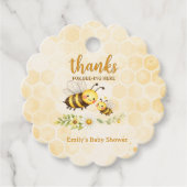 Sweet as can Bee Baby Shower フェイバータグ (正面)