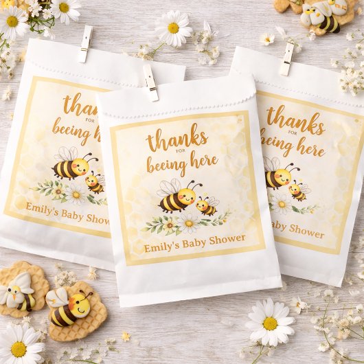 Sweet as can Bee Baby Shower フェイバーバッグ