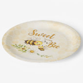Sweet as can Bee Baby Shower ペーパープレート (アングル)