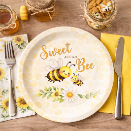 Sweet as can Bee Baby Shower ペーパープレート