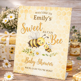 Sweet as Can Bee Baby Shower 台座サイン