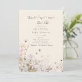 Sweet as can Bee Baby Shower 招待状 (スタンド正面)