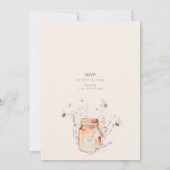 Sweet as can Bee Baby Shower 招待状 (裏面)