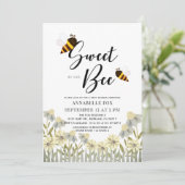 Sweet as can Bee Baby Shower 招待状 (スタンド正面)