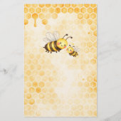 Sweet As Can Bee - Baby Shower Bingo Game 便箋 (裏面)