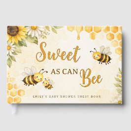 Sweet as Can Bee Baby Shower Guest Book ゲストブック