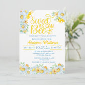 Sweet As Can Bee Baby Shower Invitation 招待状 (スタンド正面)