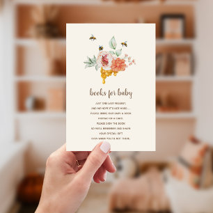 Sweet As Can Bee Book Request Honey Baby Shower 招待状