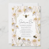 Sweet as can Bee Chamomile Baby Shower by Mai 招待状 (正面)