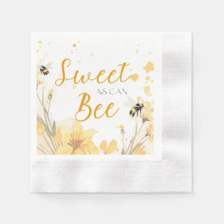 Sweet as Can Bee dessert napkin 縁ありカクテルナプキン