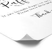 Sweet as can Bee Eucalyptus Diaper Raffle Sign ポスター (角)