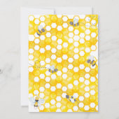 Sweet as can Bee Sunflowerベビーシャワー 招待状 (裏面)