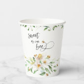 Sweet as can Bee Waterカラーフローラ 紙コップ (裏面)