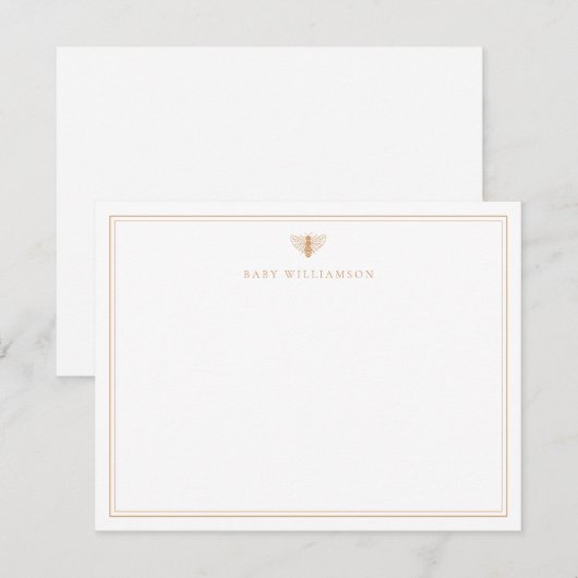 Sweet as Honey Baby Stationery (正面/裏面)