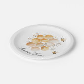 Sweet as Honey Bee Baby Shower Plates ペーパープレート (アングル)