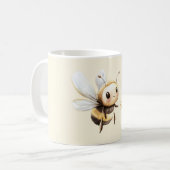 Sweet As Honey Cute Happy Bee コーヒーマグカップ (正面左)