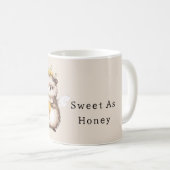 Sweet as Honey Hedgehog Flowers コーヒーマグカップ (正面右)
