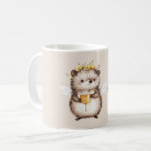 Sweet as Honey Hedgehog Flowers コーヒーマグカップ (正面左)