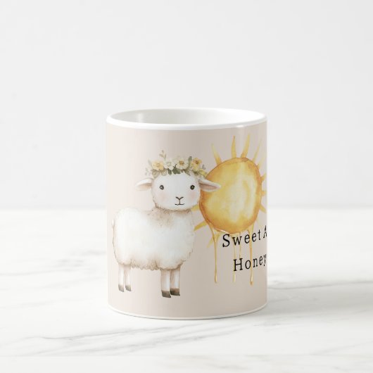 Sweet as Honey Sheep コーヒーマグカップ (中央)