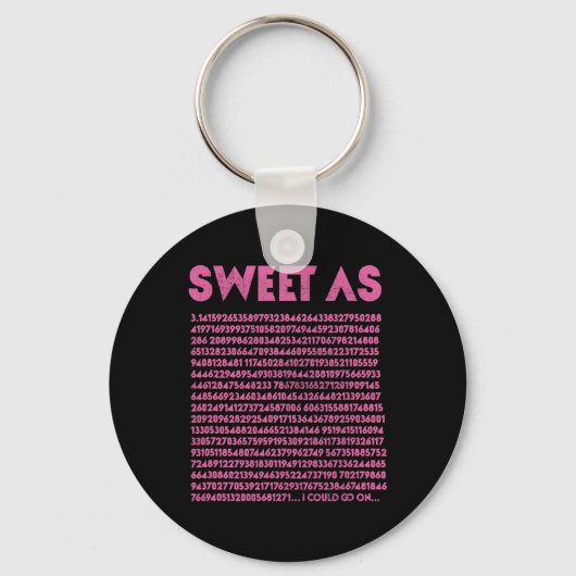 Sweet As Pi 3.14数学ギーク先生3.14パイ日 キーホルダー (正面)