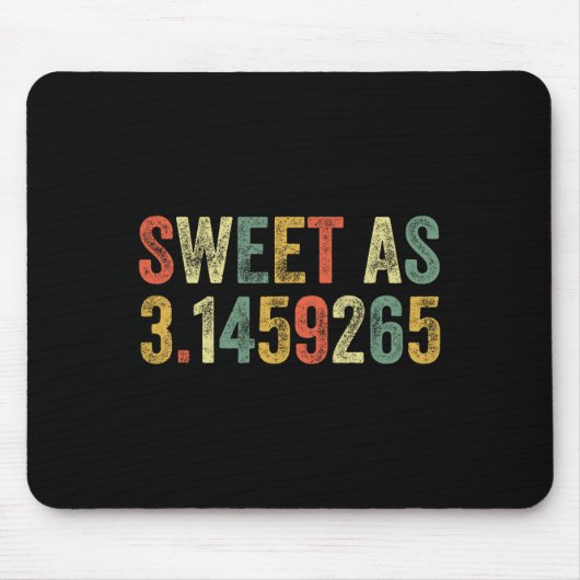 Sweet As Pi Day おもしろい 3.14 Number Lover Mathおもしろい マウスパッド (正面)